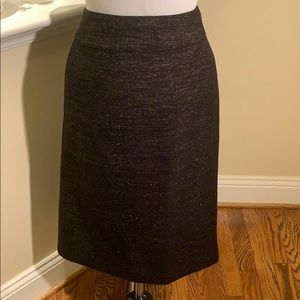 Stunning sparkly black skirt with hints of silver threads